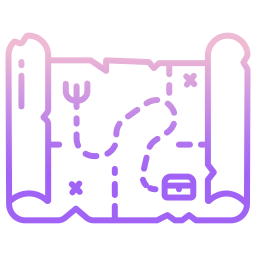 mapa skarbów ikona