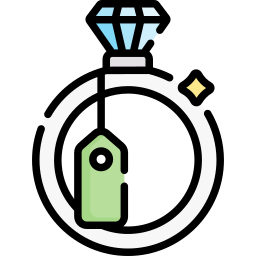 Diamond ring icon