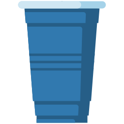 Plastic cup icon