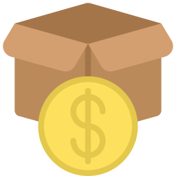 Shipping cost icon