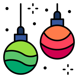 Christmas ball icon