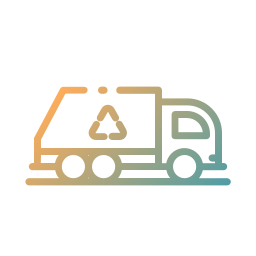 Trash truck icon