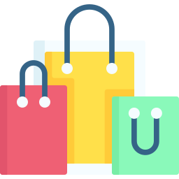 Shopping bags icon