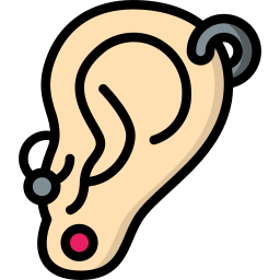 Round earrings icon