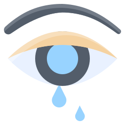 Watery eyes icon