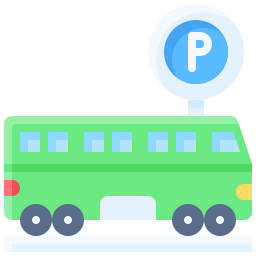 Bus parking icon