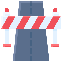 Road block icon