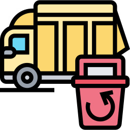 Garbage truck icon