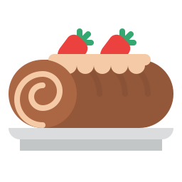 Roll cake icon