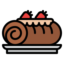 Roll cake icon