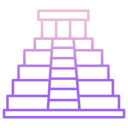 Maya pyramid icon