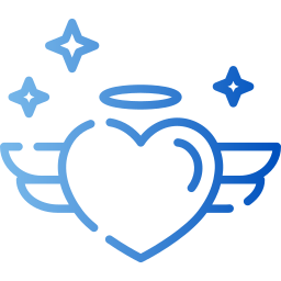 Heart wings icon