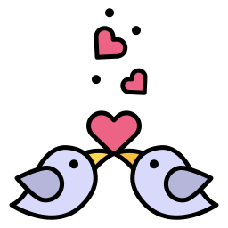 Love birds icon