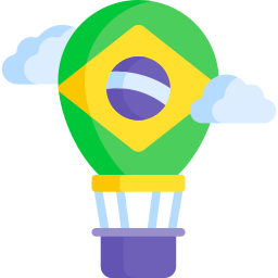 balão de ar quente Ícone