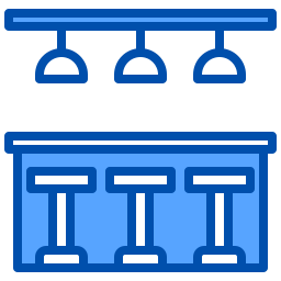 bancone da bar icona
