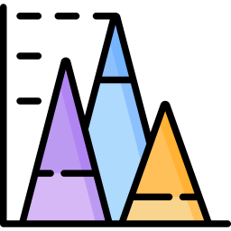 gráfico de barras Ícone