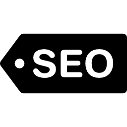 SEO label tag inside a circle icon