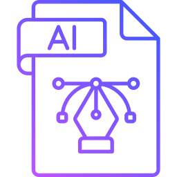 formato de arquivo ai Ícone