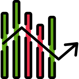 gráfico de linha Ícone