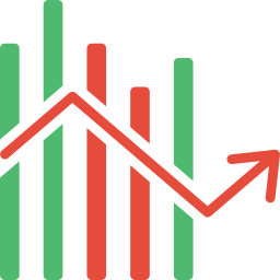 gráfico de linha Ícone