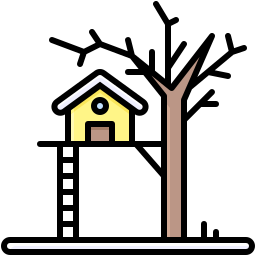 Tree house icon