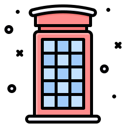 Telephone box icon