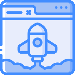 Rocket launch icon