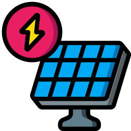 Solar panels icon