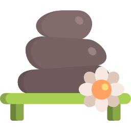 Hot stone icon