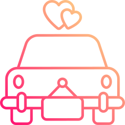 Wedding car icon