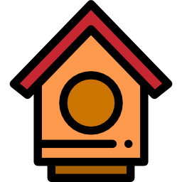 Bird house icon