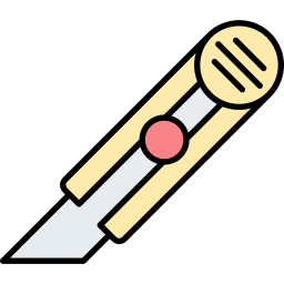 Cutter knife icon