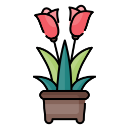 Flower pot icon