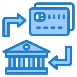 trasferimento bancario icona