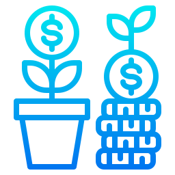 Money growth icon