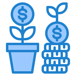 Money growth icon