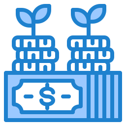 Money growth icon