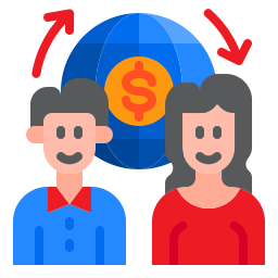 Money exchange icon