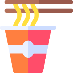 nouilles instantanées Icône