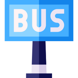 Bus stop icon