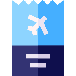 Airplane ticket icon