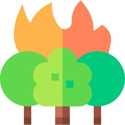 Forest fire icon