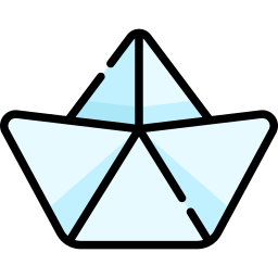 Paper boat icon