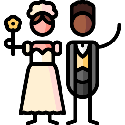 Bride and groom icon