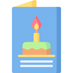 Birthday card icon