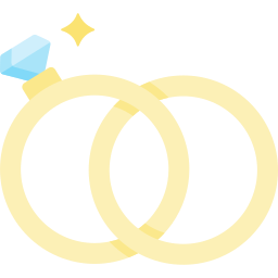 Wedding rings icon