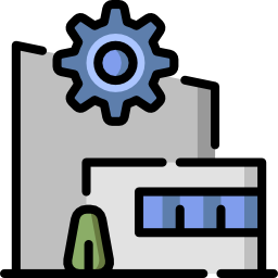 Manufacturing plant icon