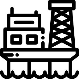 plate-forme pétrolière Icône