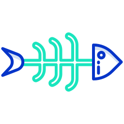 Рыбные кости иконка