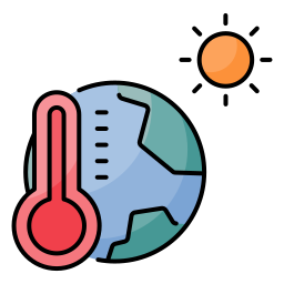 réchauffement climatique Icône